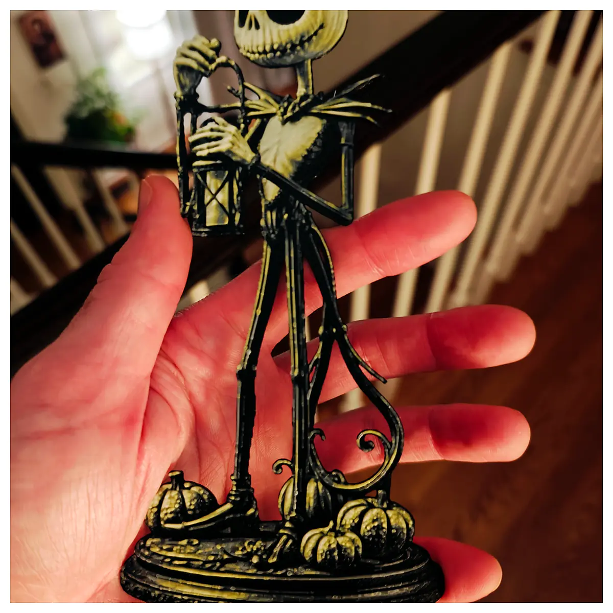 Jack Skellington Lantern Halloween Decoration Ghost Spooky Prop Halloween Toy Festive Gift