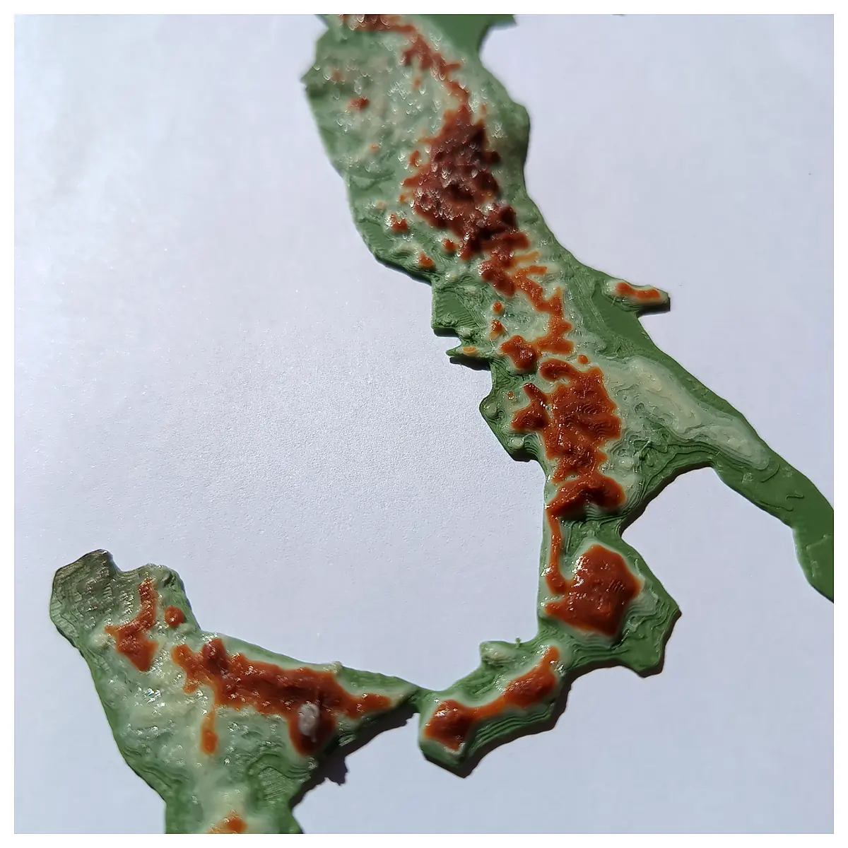 Italy Terrain Map Detailed ed Map European Country Map Travel Planning Geography Study Map Collection