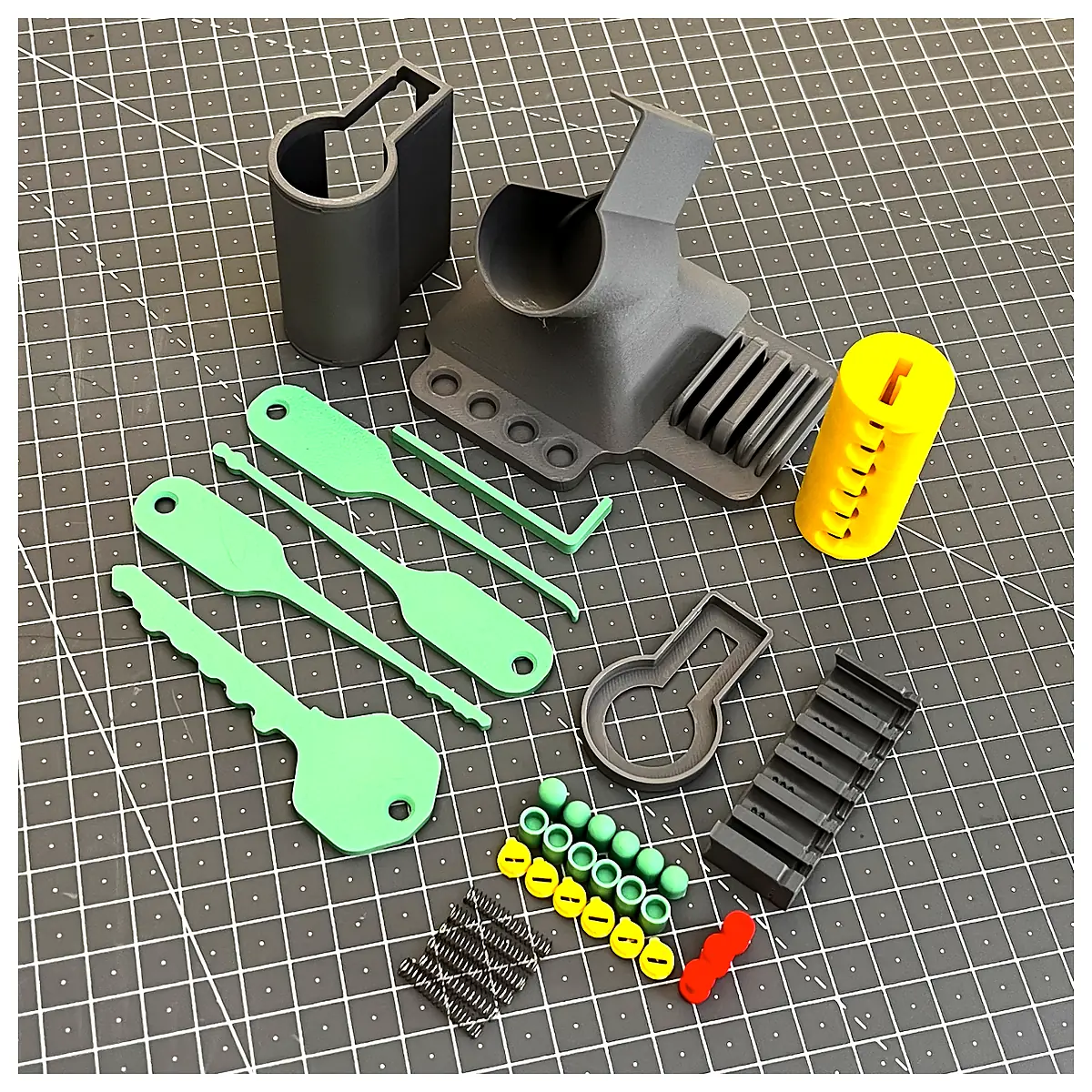 Lock Repair Parts Locksmith Tools Pin Tumbler Lock Replacement Parts Lock Cylinder Repair Mechanical Lock Accessories