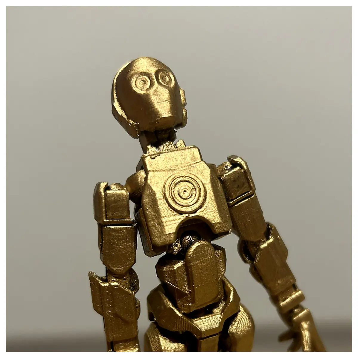 C3PO Head Toy Figure Roleplay Accessory Decoration Anime Parts Full Joint Movable