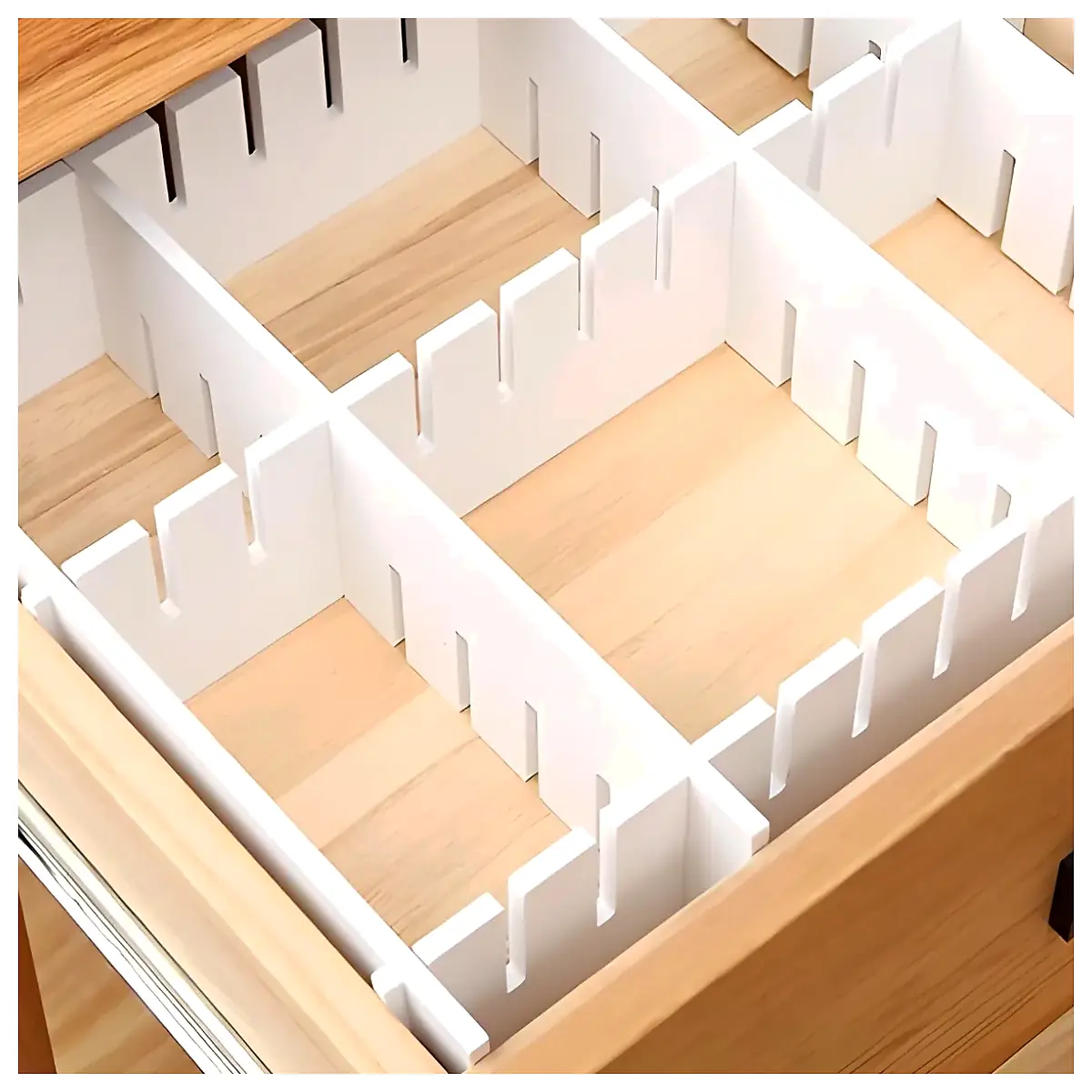 Drawer Storage Grid Organizer Storage Boxes Divider Shelving System Multi Tiered Storage