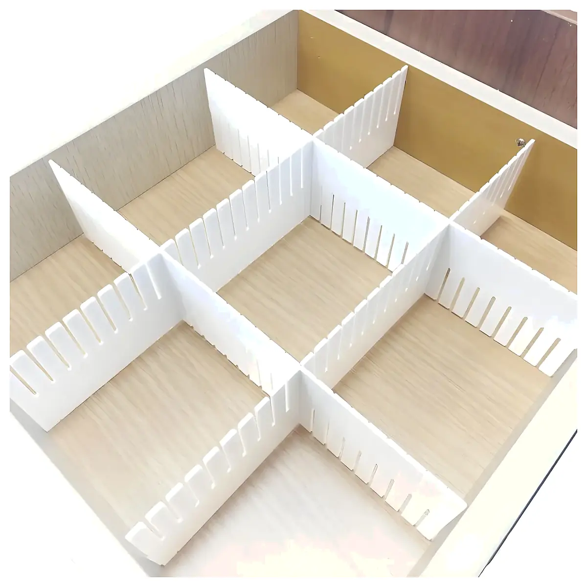 Drawer Storage Grid Organizer Storage Boxes Divider Shelving System Multi Tiered Storage