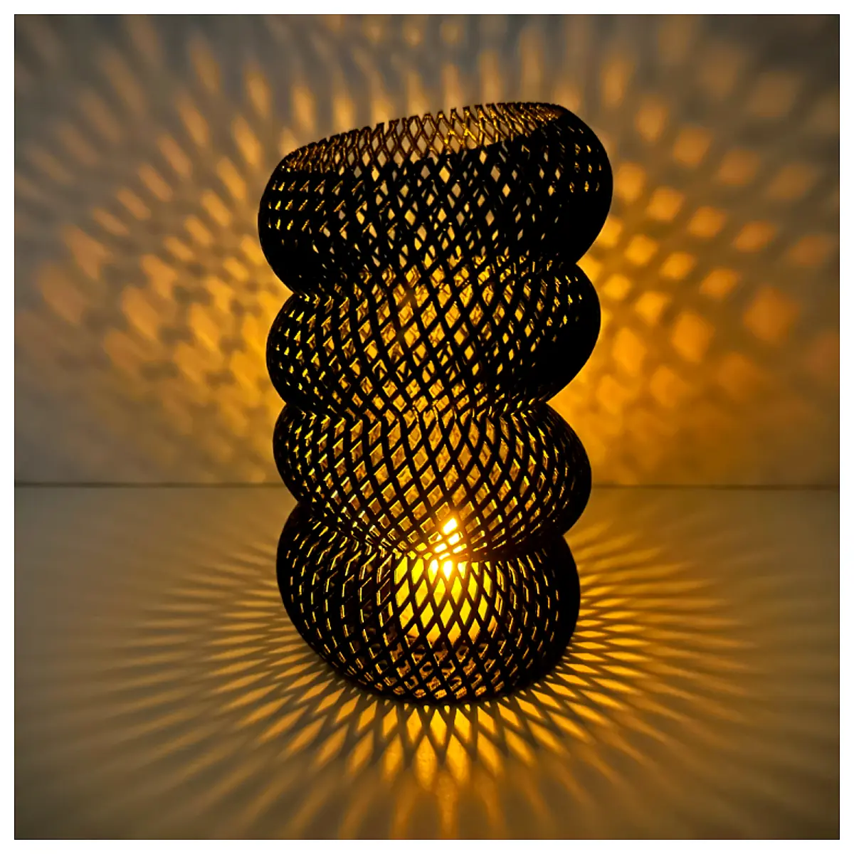 Spiral Meshed Vase Modern Ceramic Design Resonance Art Home Decor Table Accent Gift Idea Decorative Vase