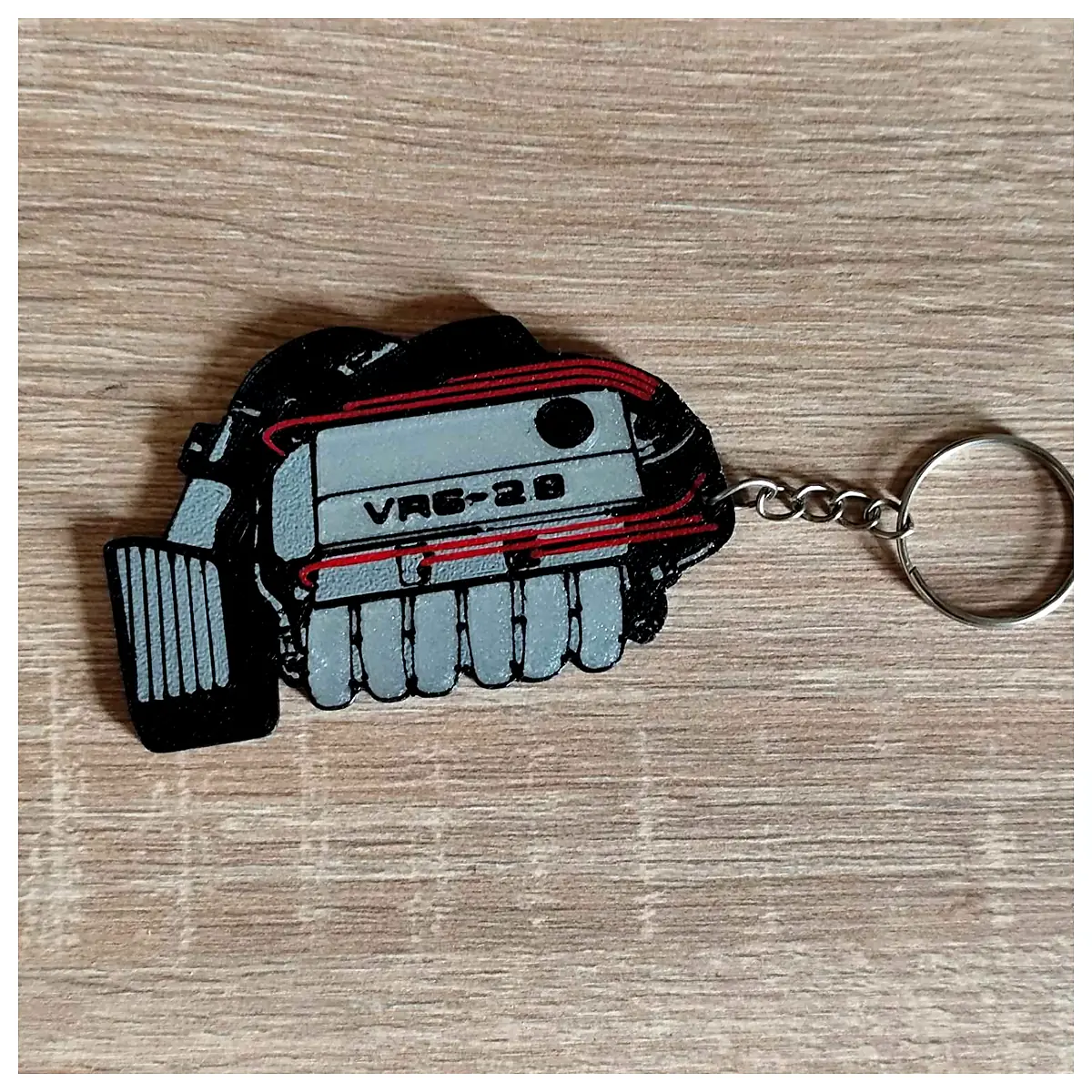 VR6 Keychain Car Parts Accessories Replacement Parts Auto Decoration Repair Parts Automotive Accessories