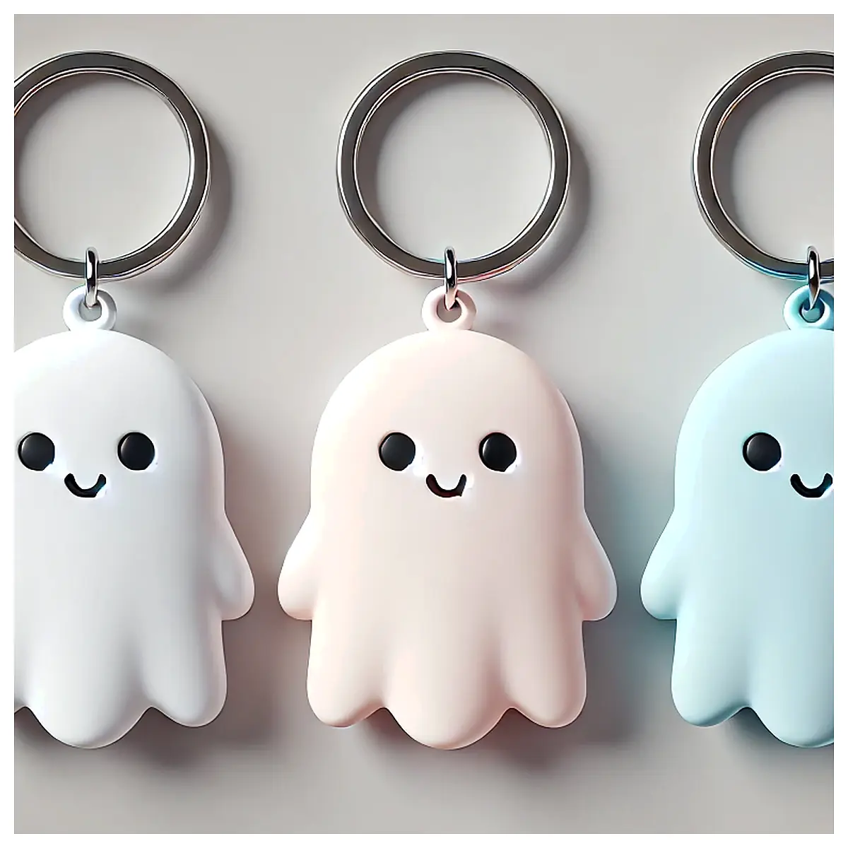 Ghost Keychain Floating Decoration Hanging Ornament Creative Gift Desktop Display Unique Craft