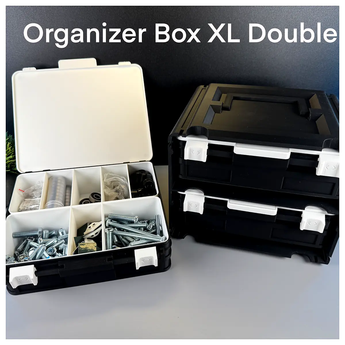 XL Organizer Box Large Storage Box Multi Purpose Container Home Storage Parts Repair