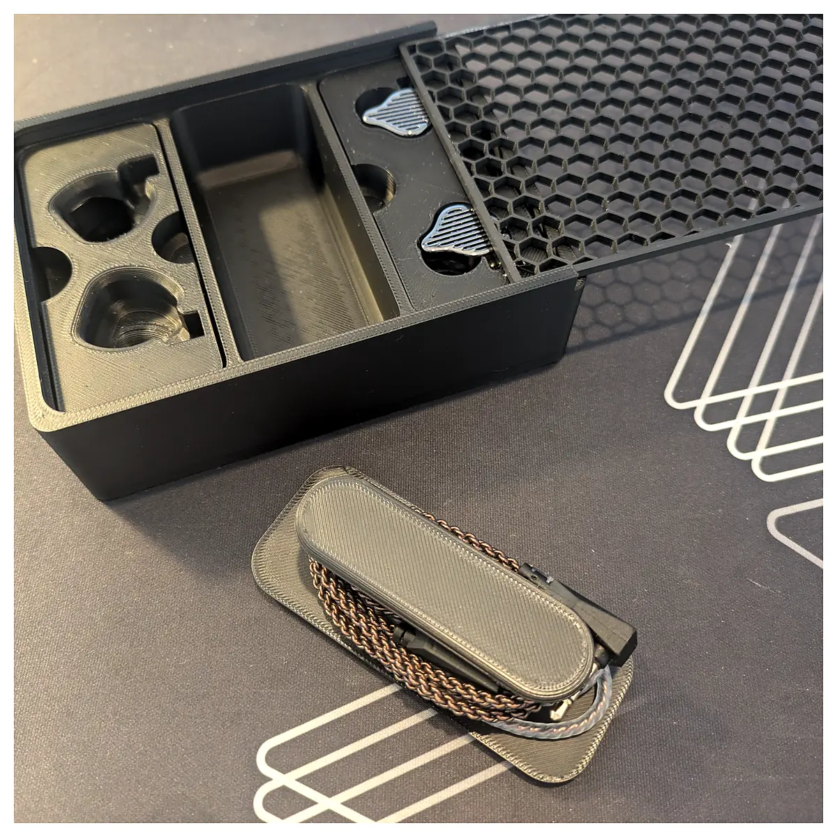 KZ Earbuds Case In Ear Monitor Cable Organizer Protective Sleeve Storage Case Accessories