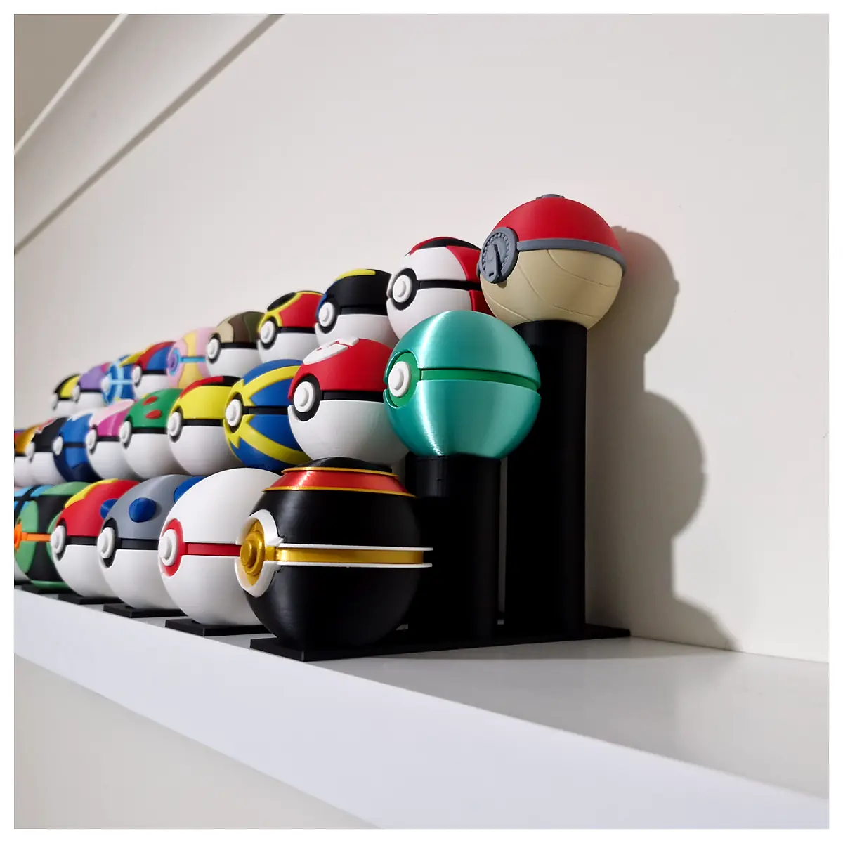 3 Tier Pok Ball Display Case Collection Showcase Toy Decoration Anime Figures Display Stand