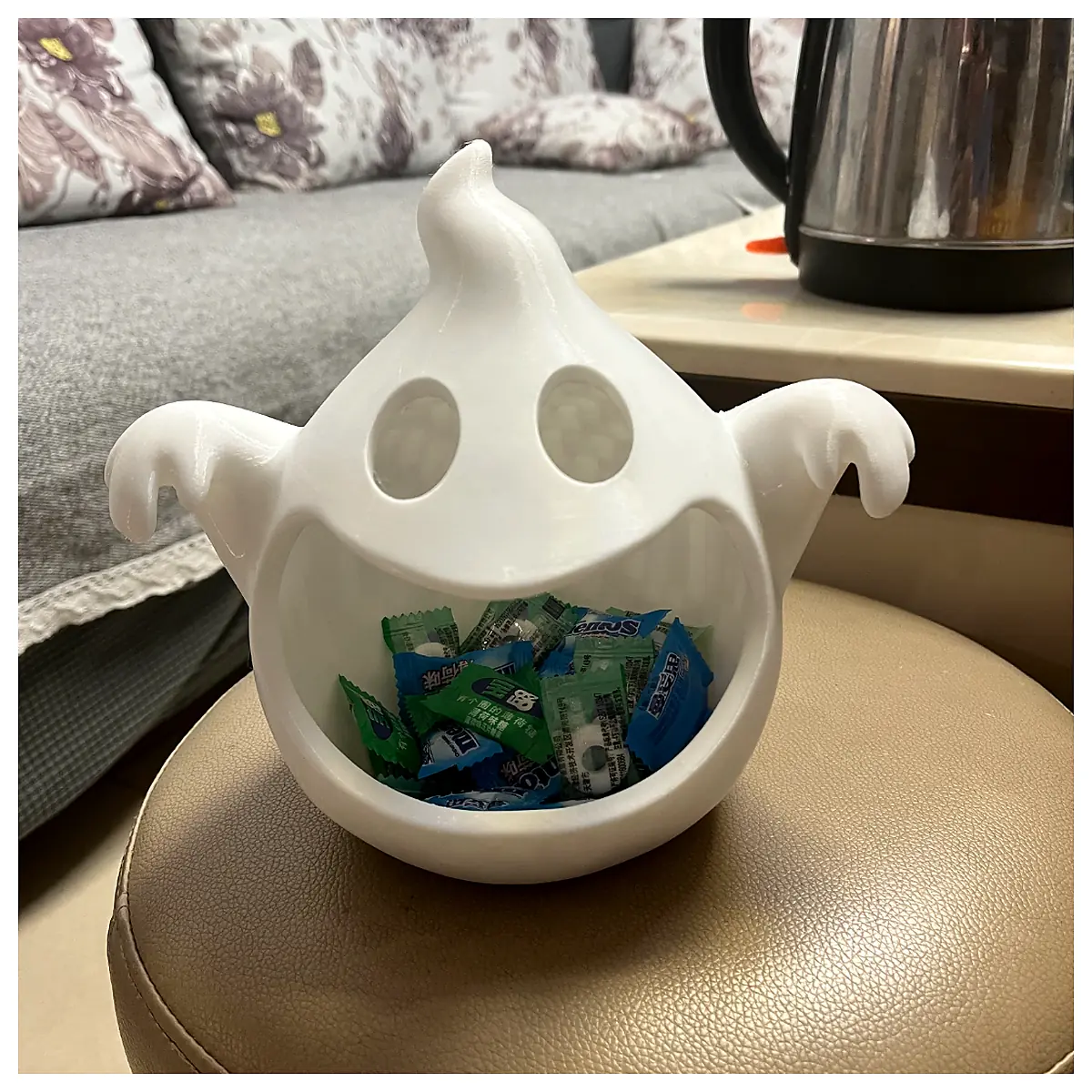 Ghost Candy Bowl Decoration Halloween Party Supplies Festive Decor Candy Dish Versatile Ornament