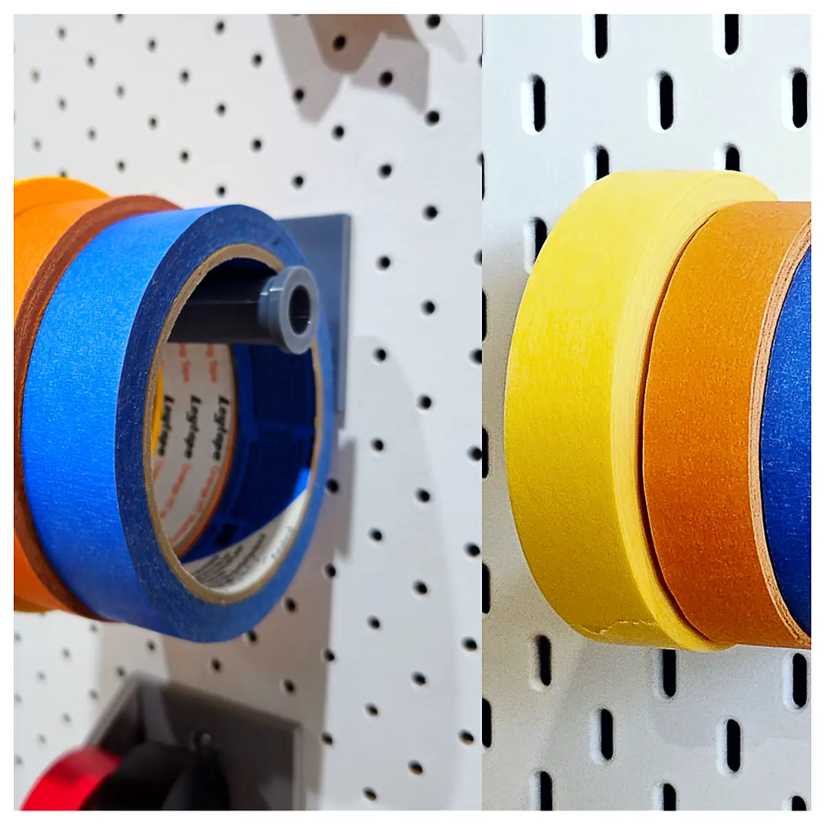 Pegboard Tape Holder Screwed Mount Wall Hooks Fastener Screw Rack Wall Mounting Hardware Organizer