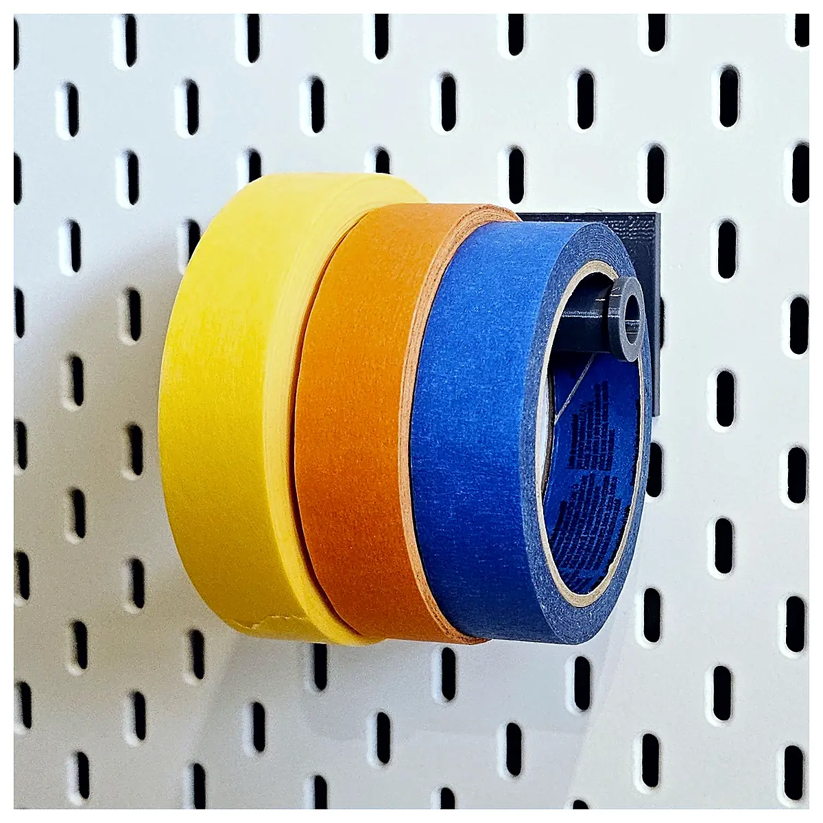 Pegboard Tape Holder Screwed Mount Wall Hooks Fastener Screw Rack Wall Mounting Hardware Organizer