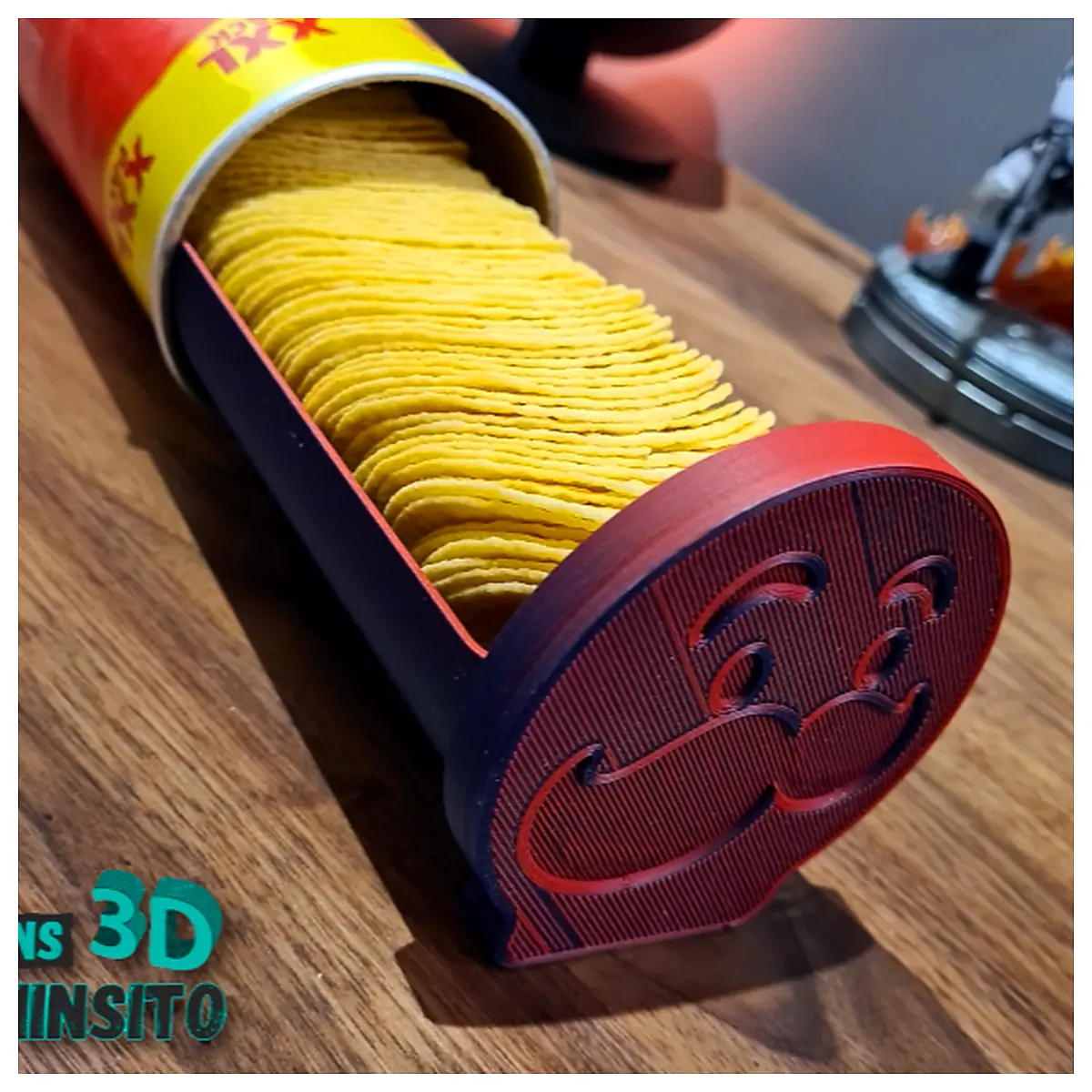 Pringles Can Organizer Tray with Lid Chip Storage Solution Easy Removal Perfect for Cans Replacement Tray