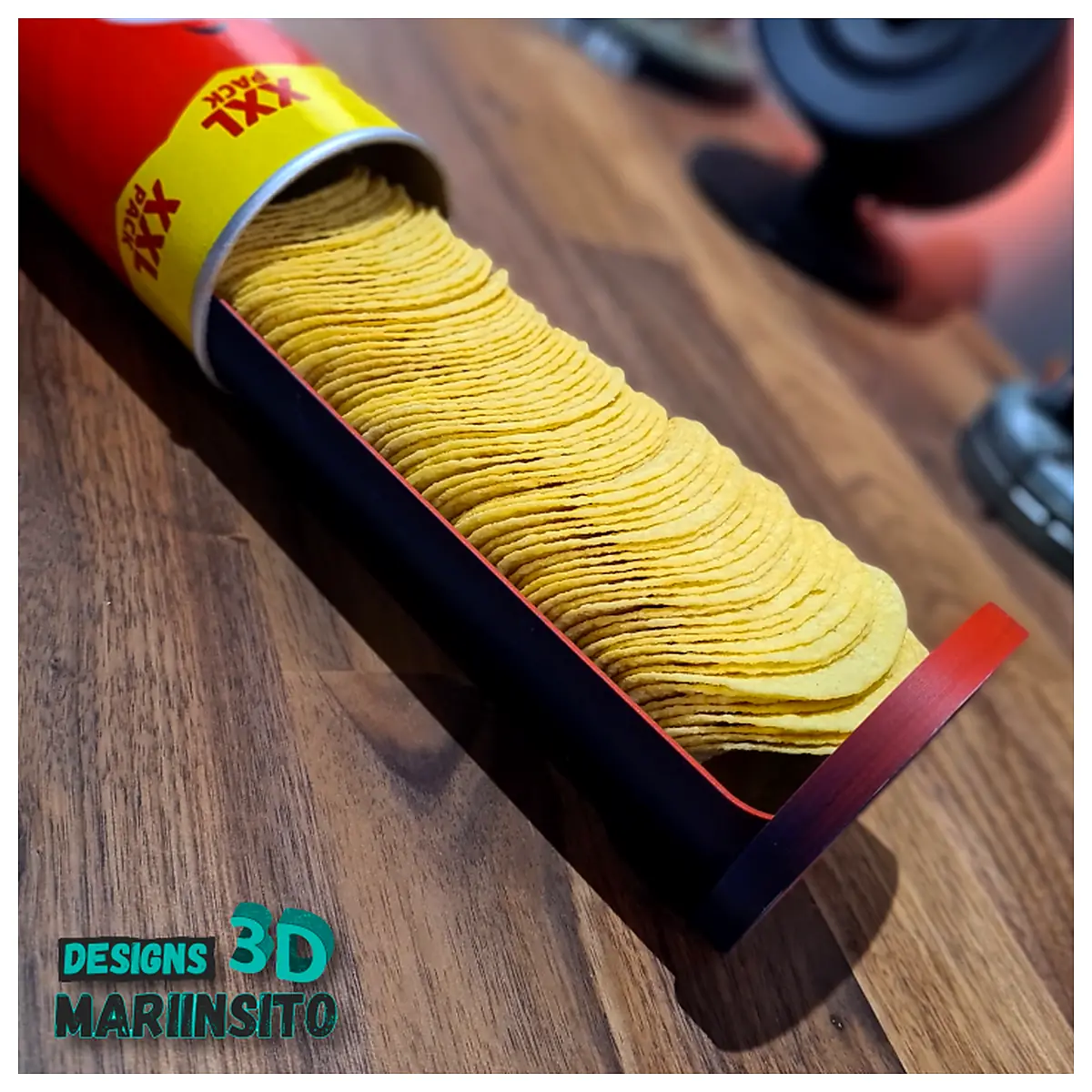 Pringles Can Organizer Tray with Lid Chip Storage Solution Easy Removal Perfect for Cans Replacement Tray