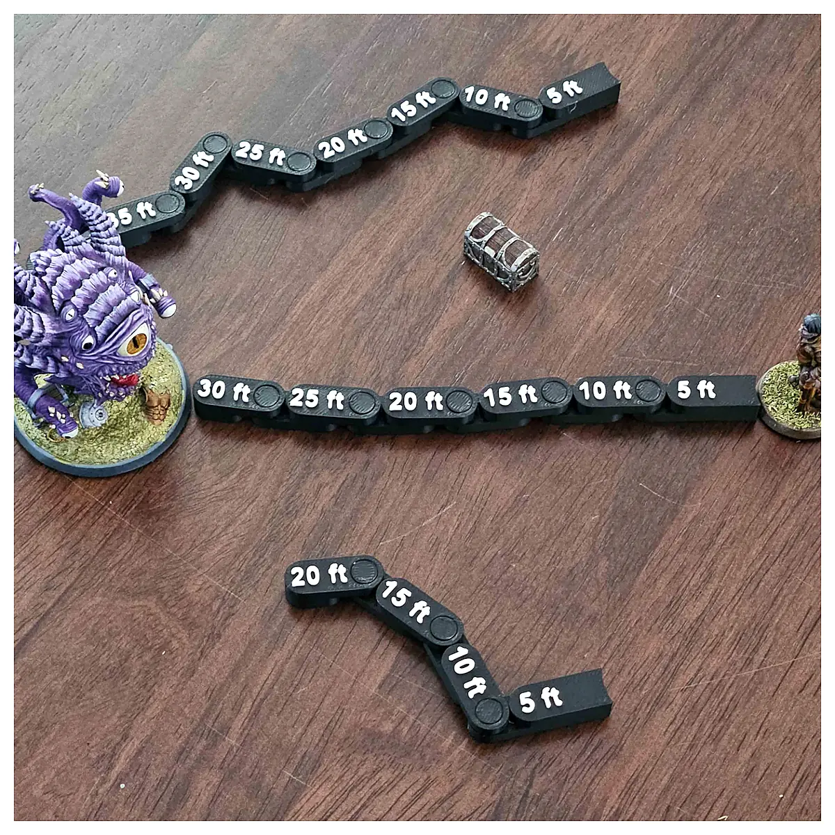 Portable Adjustable Ruler DnD Dice Board Tabletop Games Measurement Tool Parts Accessories