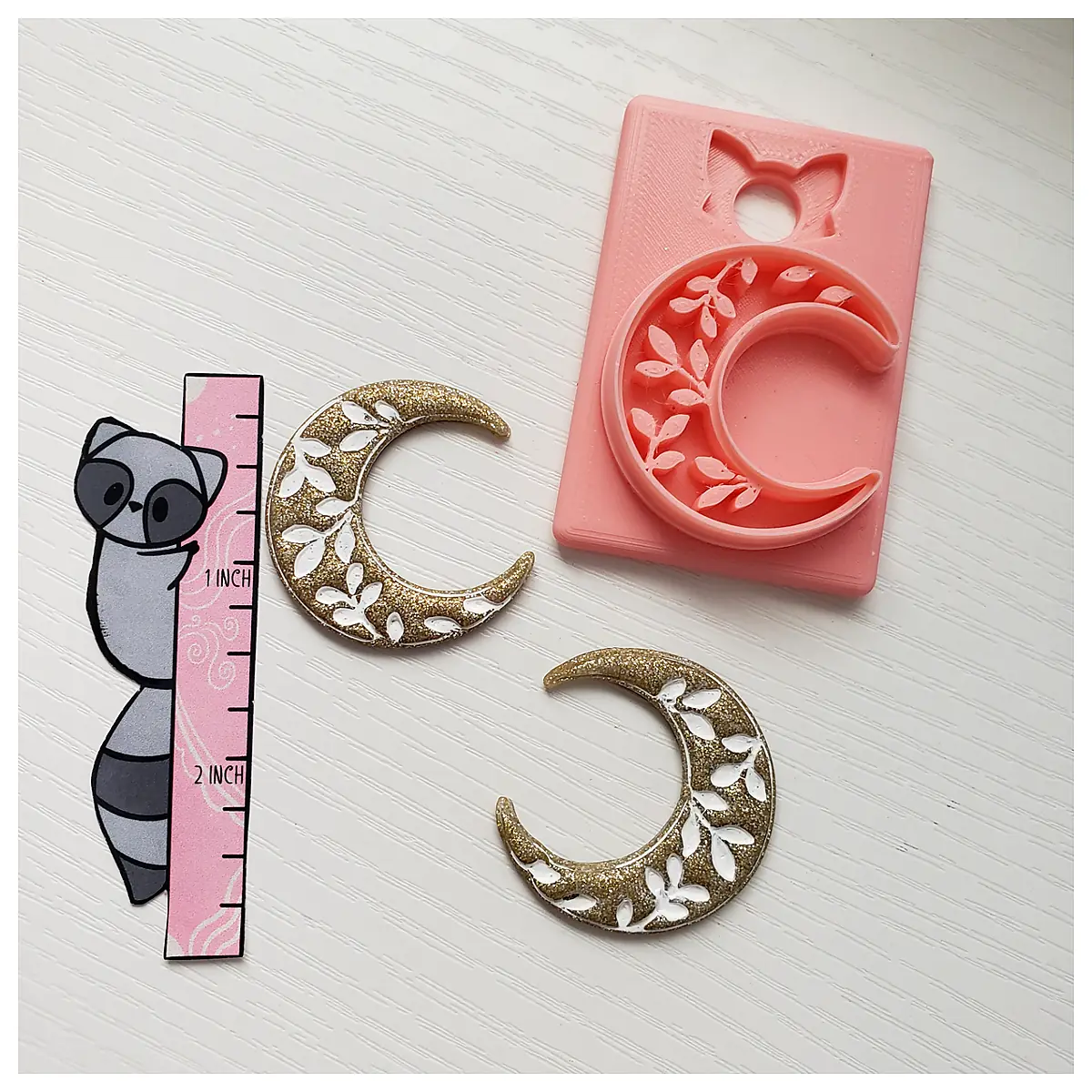 Moon Phase Floral Clay Earring Cutter Jewelry Making Supplies Tool Dies Mold