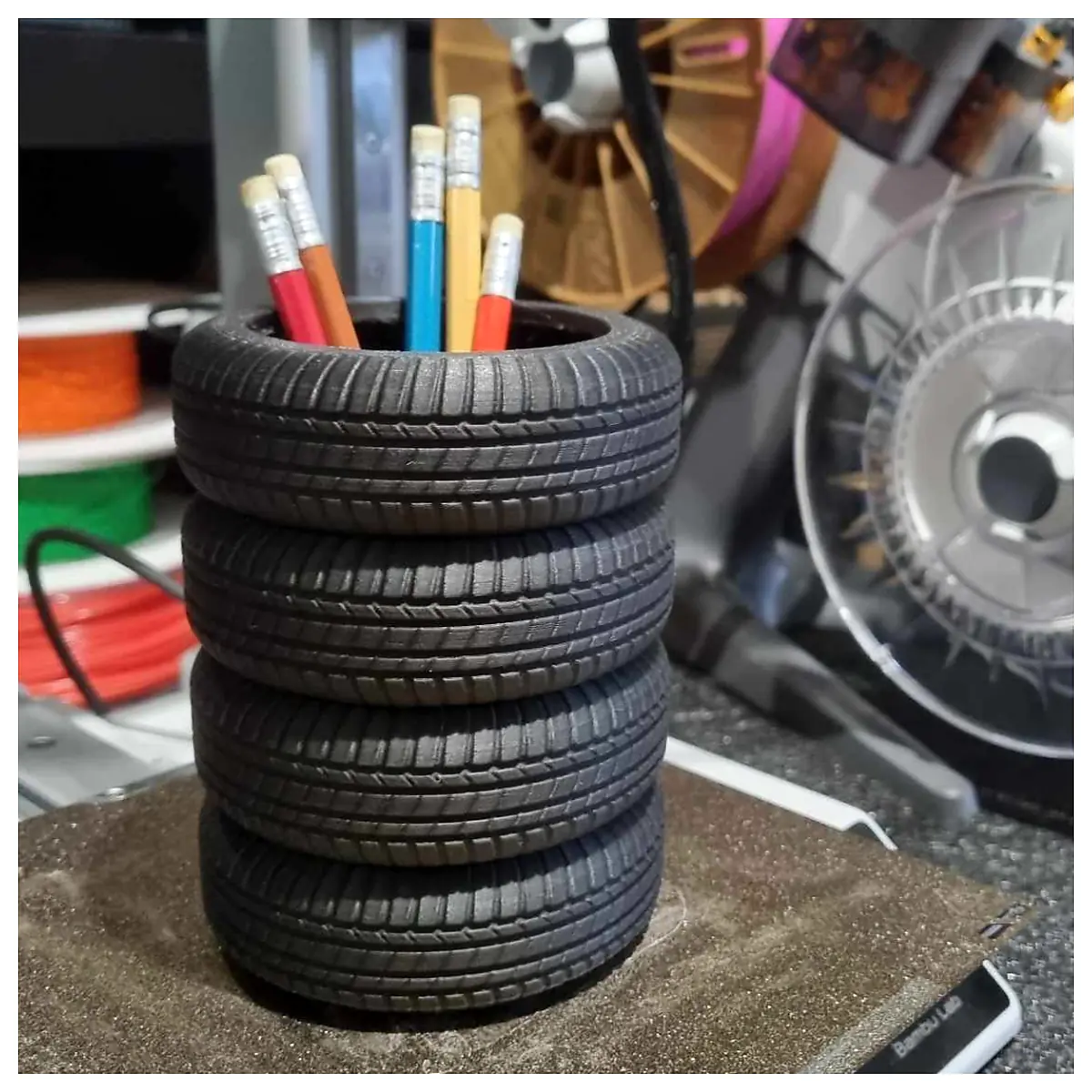 Tire Pen Holder Organizer Universal Tool Box Automotive Parts Repair Accessories