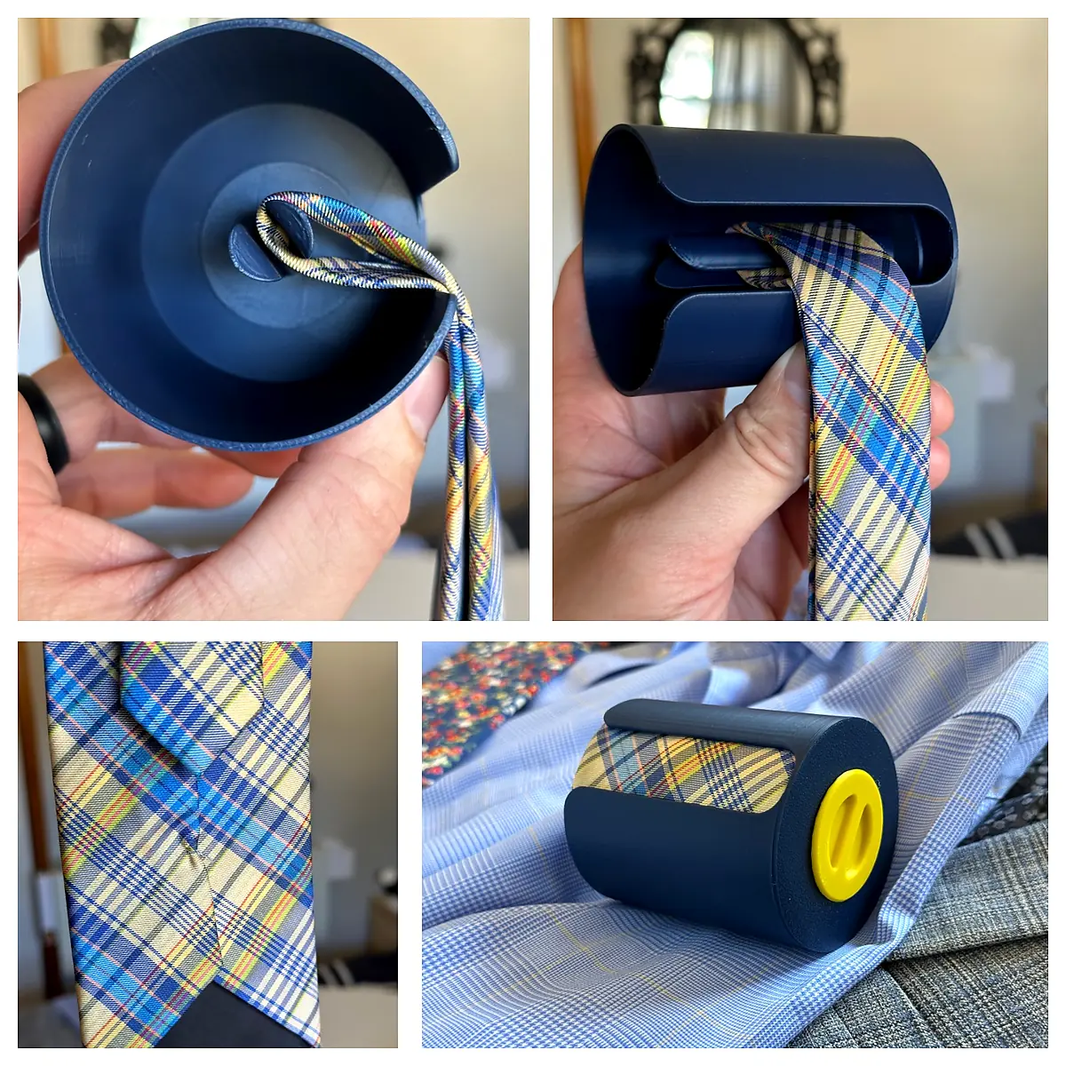 Tie Winder Travel Case Necktie Organizer Silk Tie Storage Case Neck Support Travel Accessories