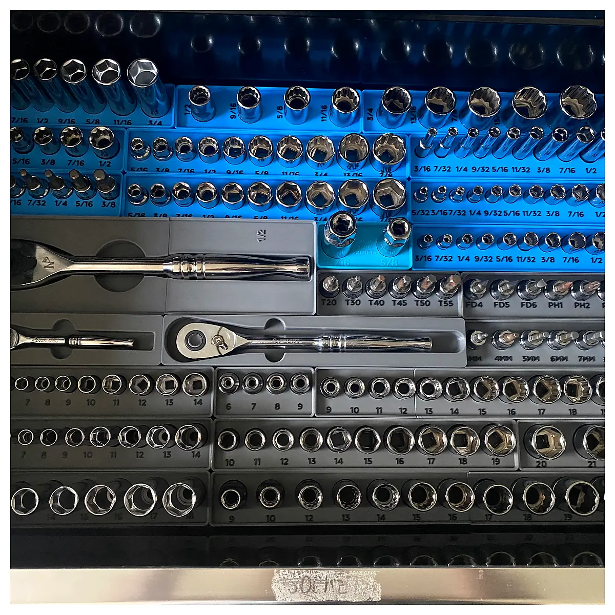 Gridfinity Husky Metric Socket Organizers Socket Set Repair Tools Storage Parts