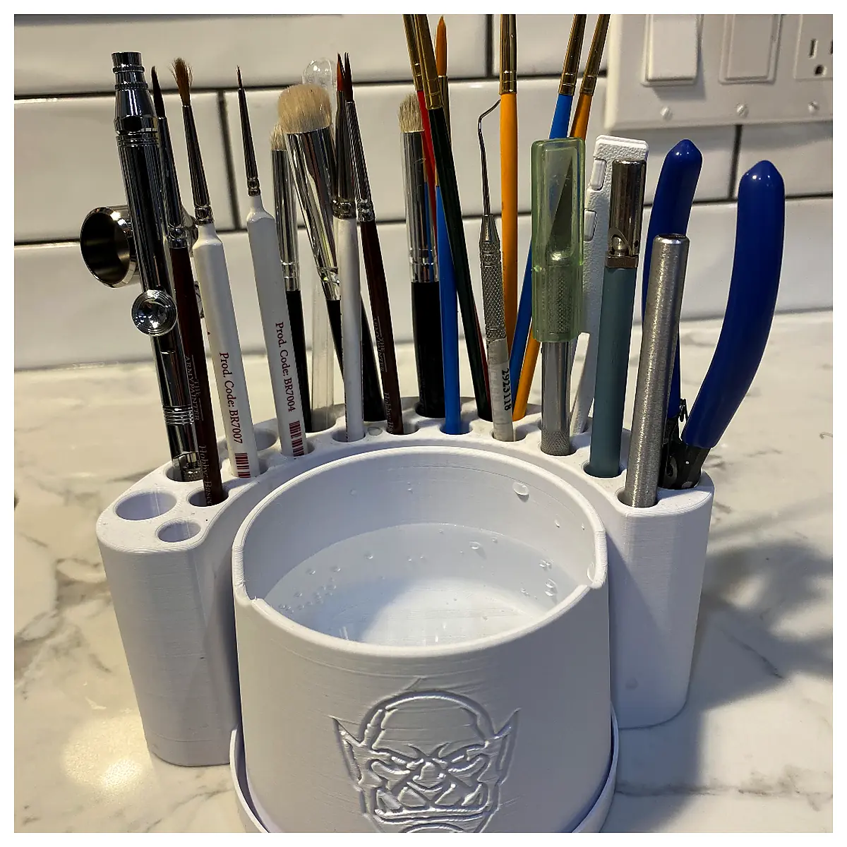Paint Brush Holder Water Pot Set Art Supplies Brush Organizer Watercolor Painting Tools Water Bucket