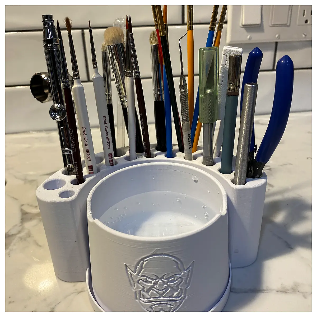 Paint Brush Holder Water Pot Set Art Supplies Brush Organizer Watercolor Painting Tools Water Bucket
