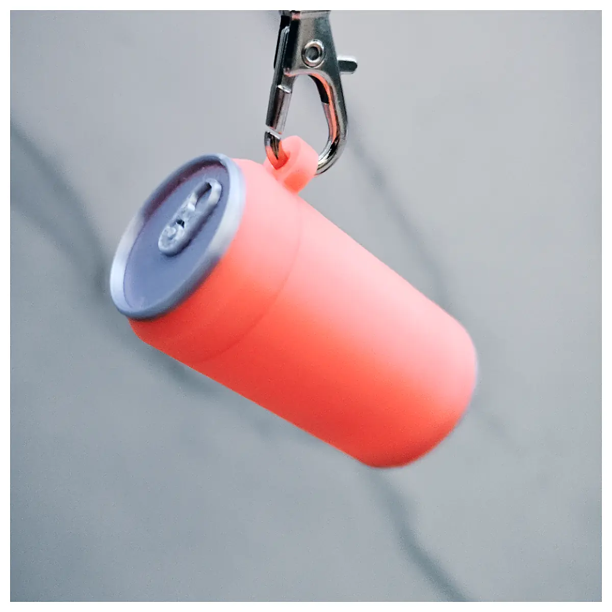 Mini Soda Can Keychain Storage MicroSD Slot Portable Compact Organizer Accessory