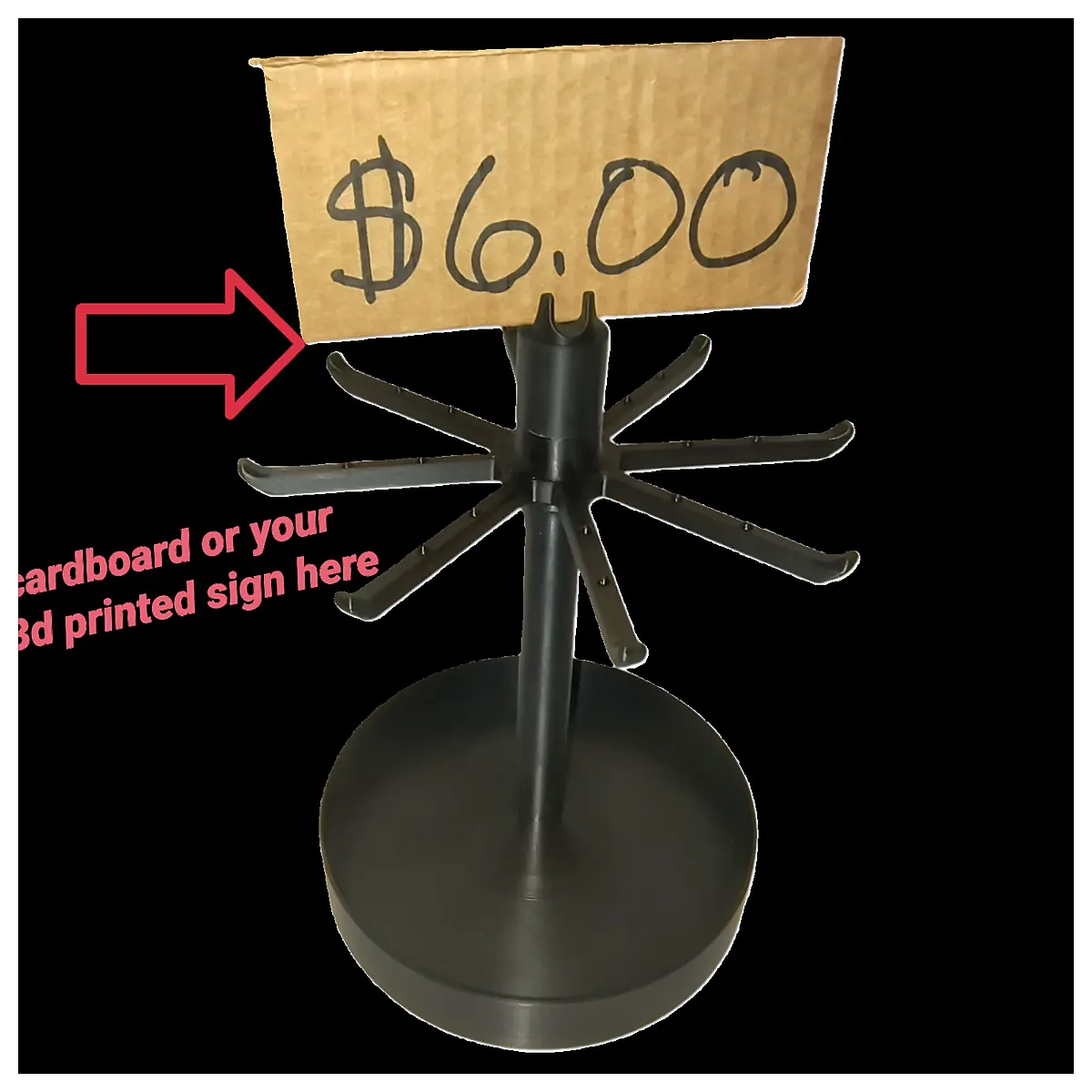 Rotating Jewelry Display Stand Keychains Spinner Jewelry Holder Rotating Display Accessories