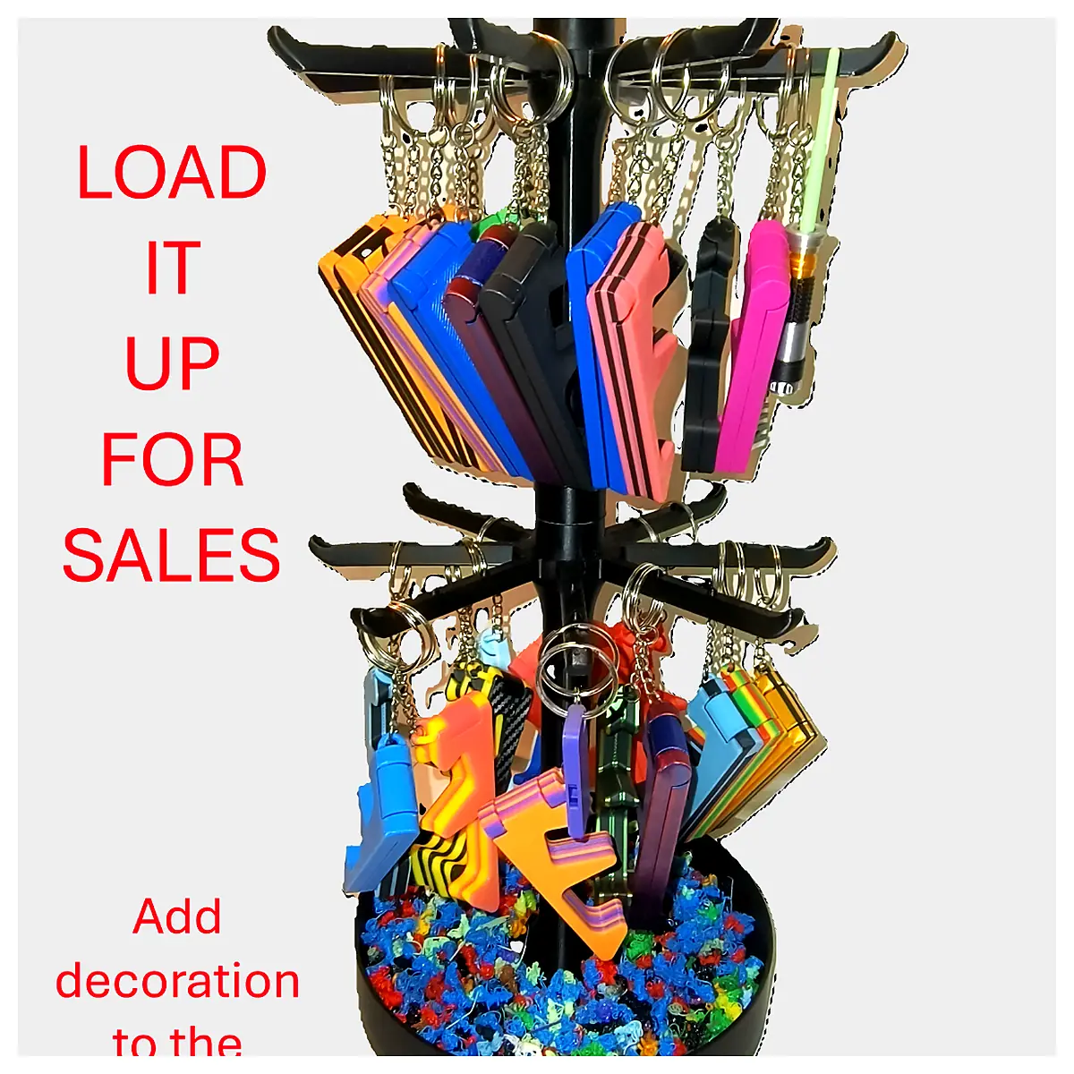 Rotating Jewelry Display Stand Keychains Spinner Jewelry Holder Rotating Display Accessories
