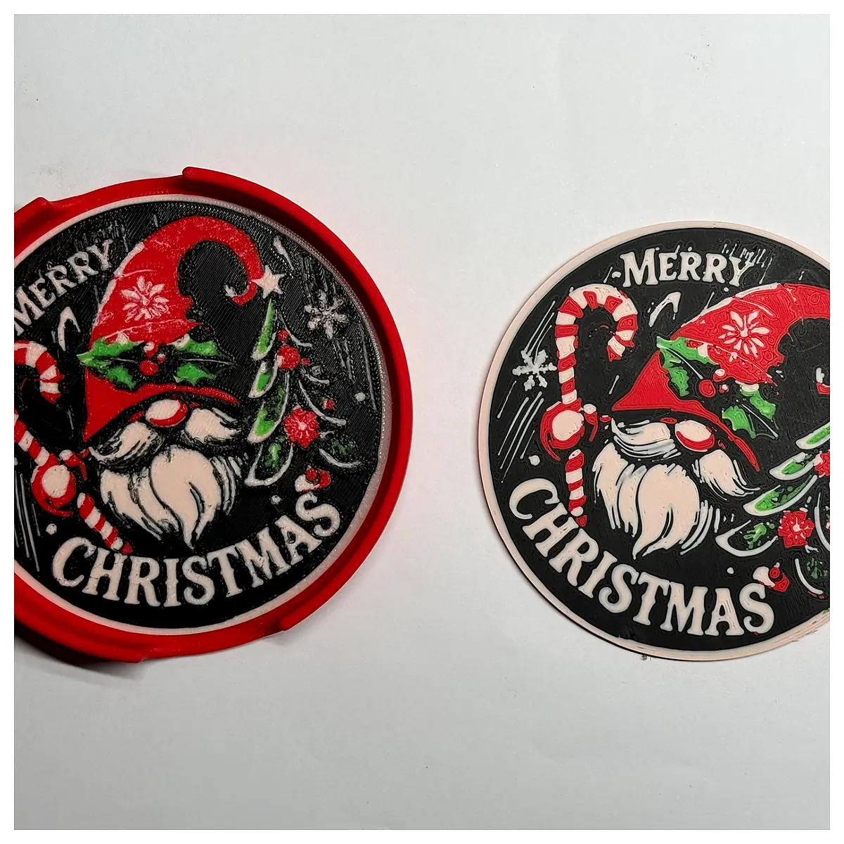 Christmas Coasters Container Protect Table Decor Festive Sale Discount Buy Enhance