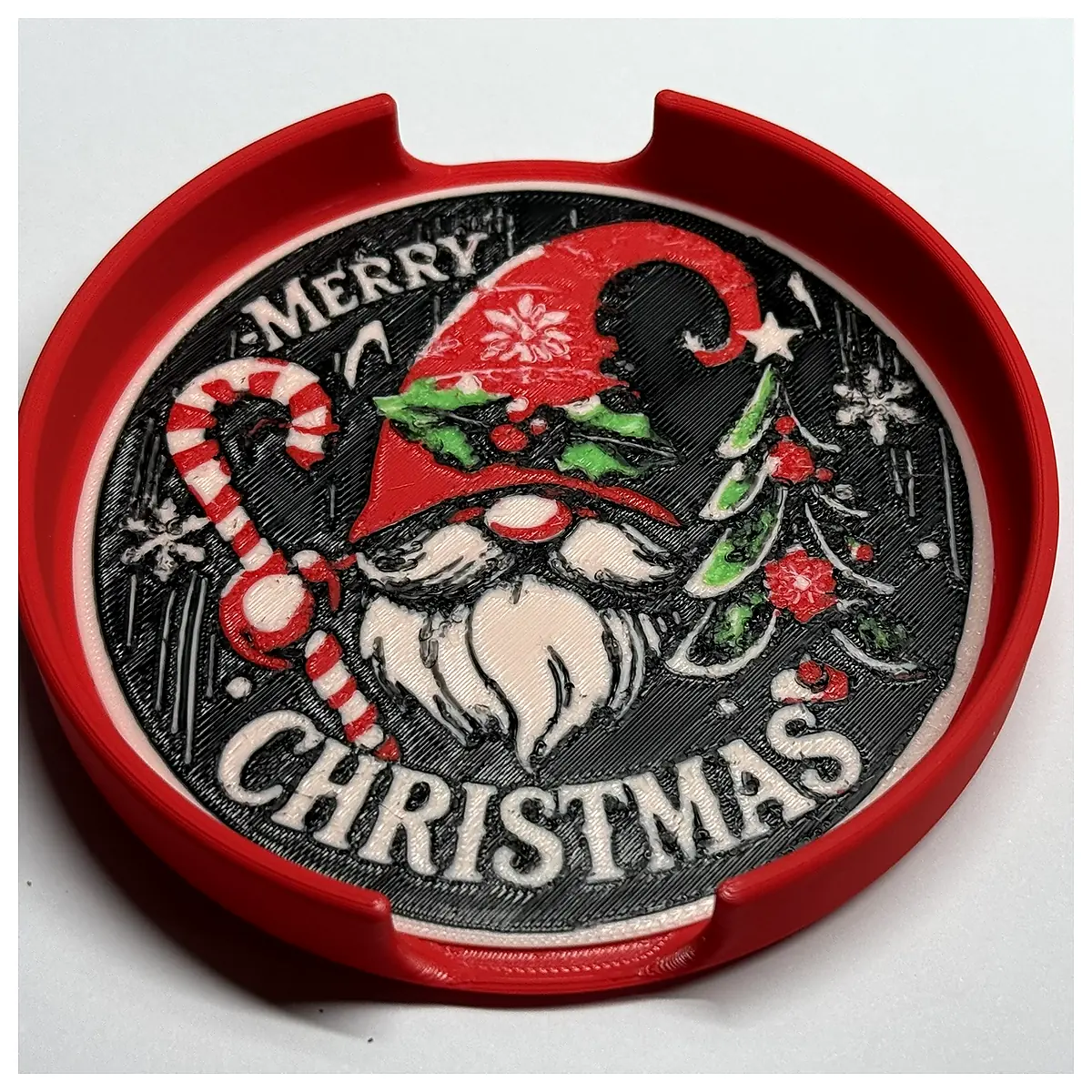 Christmas Coasters Container Protect Table Decor Festive Sale Discount Buy Enhance