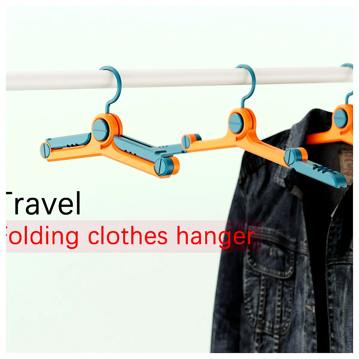 Travel Folding Hangers Multi Purpose Clothes Rack Hanging Clothes Space Saving Storage Practical