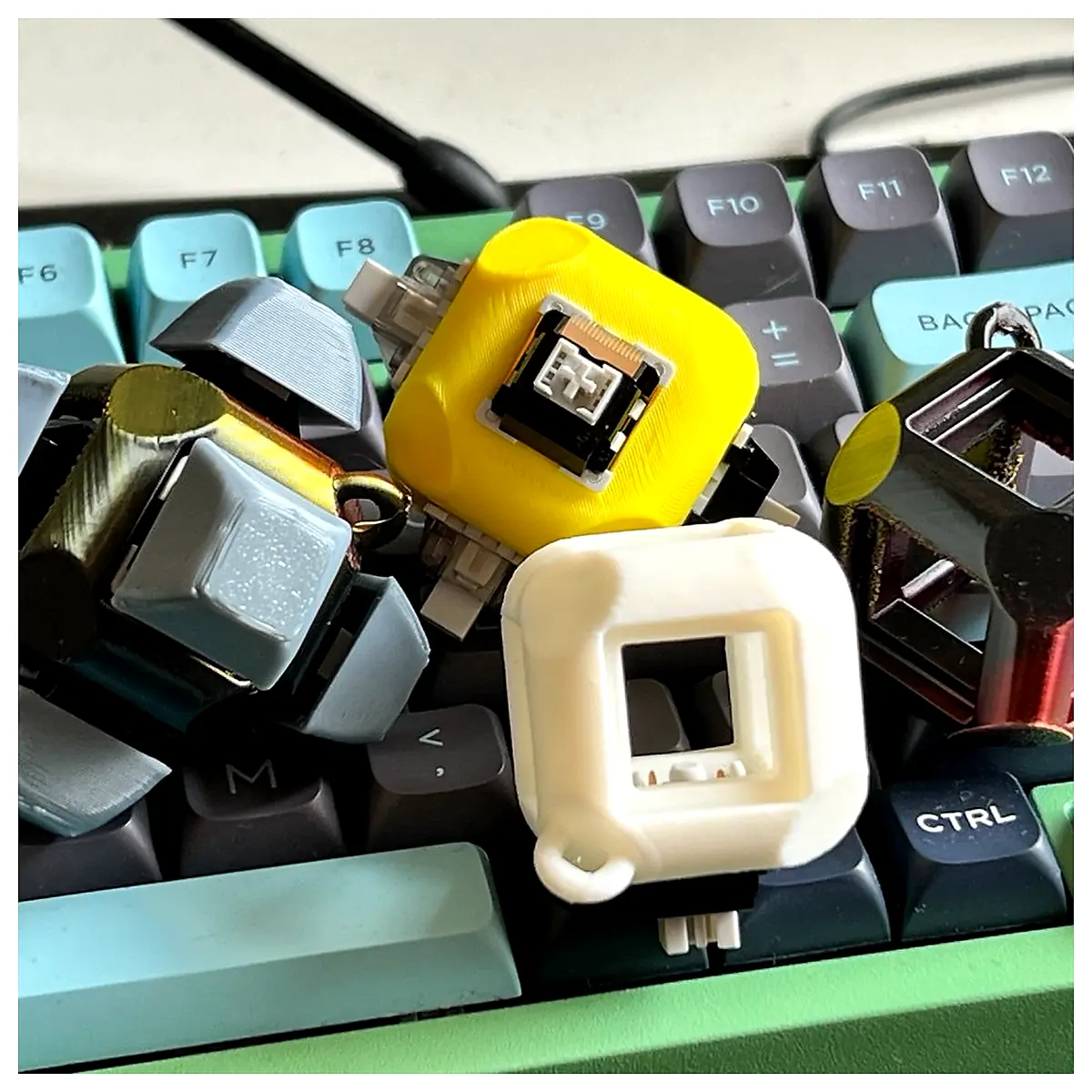 Mega Key Clicker Keycaps Universal Replacement Repair Parts Upgrade Mechanical Keyboard Gaming Accessories