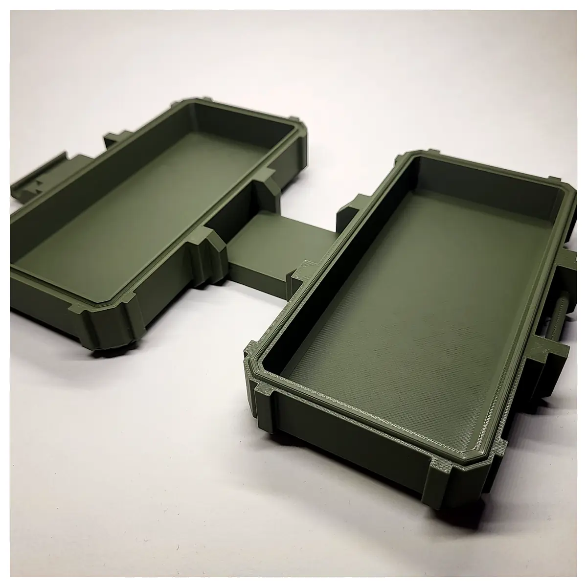 Mil Box Print in Place Container Parts Repair Rugged Universal Storage Durable