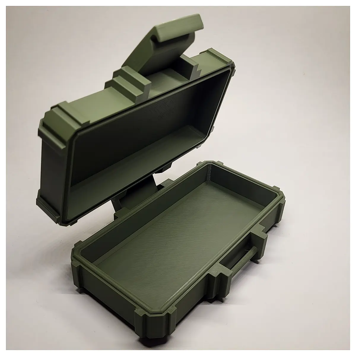 Mil Box Print in Place Container Parts Repair Rugged Universal Storage Durable