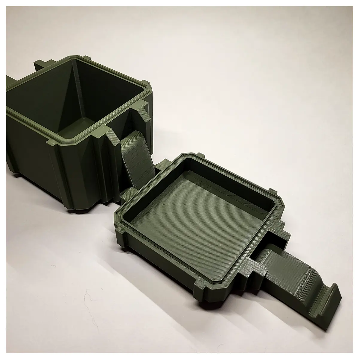 Rugged Portable Container Print in Place Tough Box Durable Storage Mil Box V2 Parts Repair
