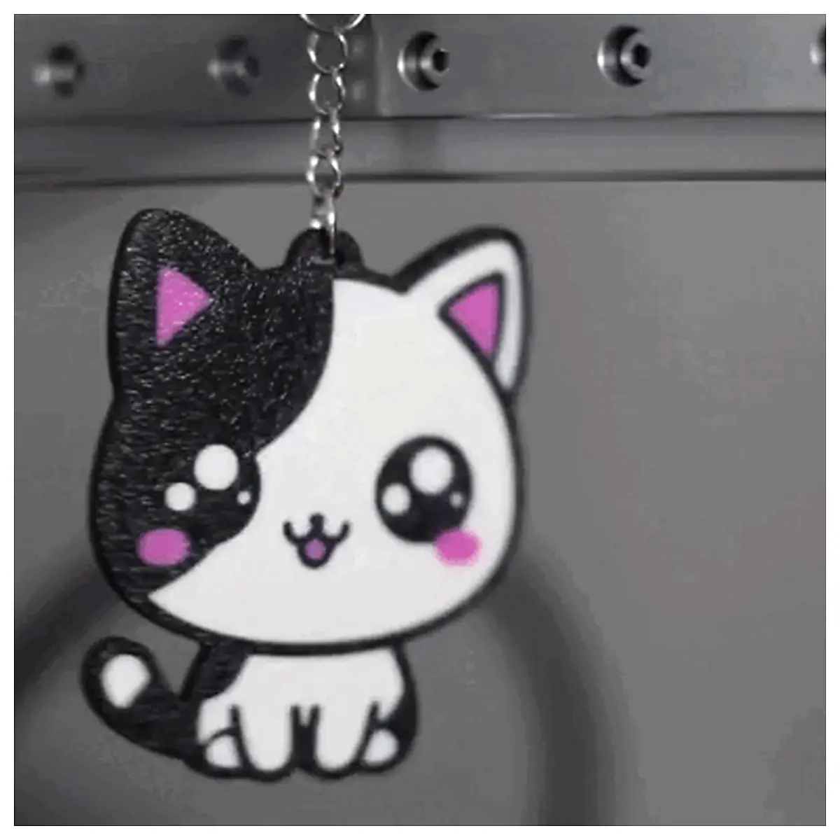Cute Cat Keychain Charm Pet Memorial Gift Decoration Accessory Universal Parts Repair