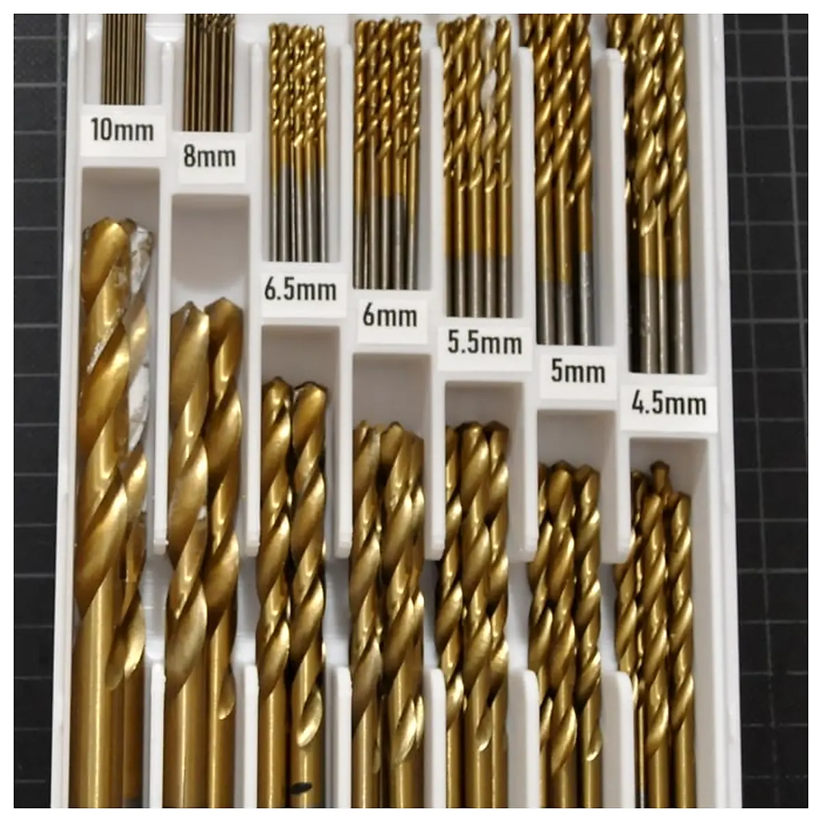 Gridfinity Storage Box 1 10mm Drill Metric Screws Parts Organizer Universal Tool Box 3x5 Grid
