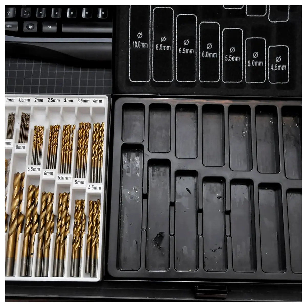 Gridfinity Storage Box 1 10mm Drill Metric Screws Parts Organizer Universal Tool Box 3×5 Grid