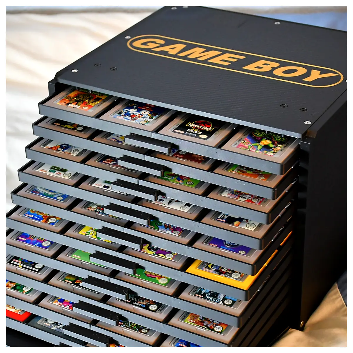 Game Cartridge Storage Chest Universal Archive Storage Game Collection Protection Parts