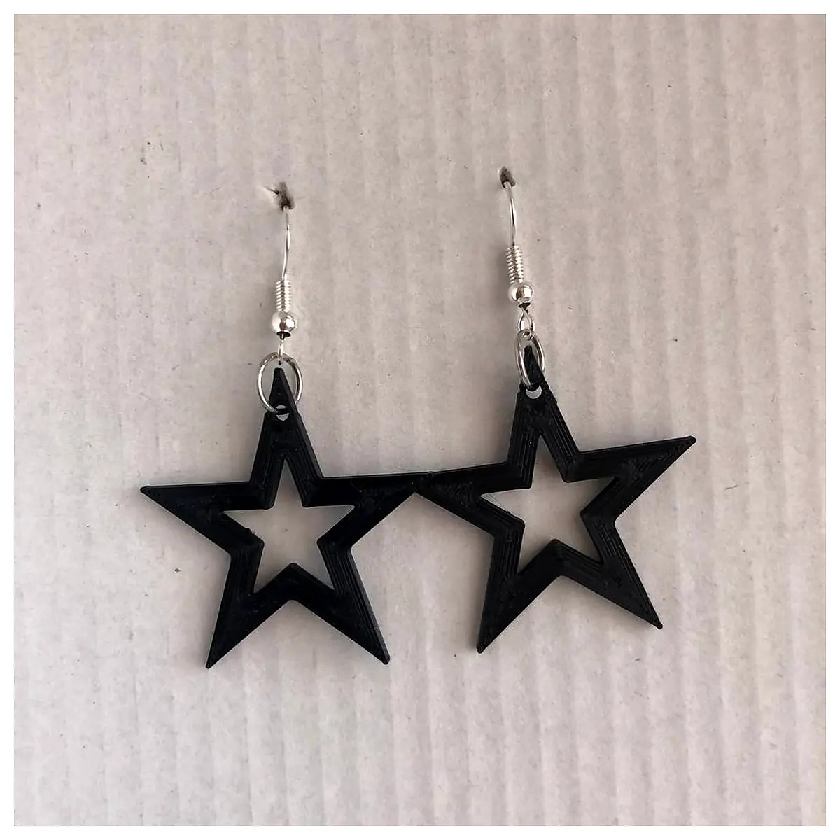 Star Earring Keychain Jewelry Simple Elegant Gift Sparkle Decoration Accessories