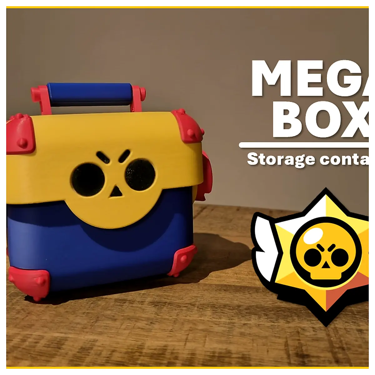 Brawl Stars Mega Box Storage Container Brawler Loot Box Parts Repair Universal Storage