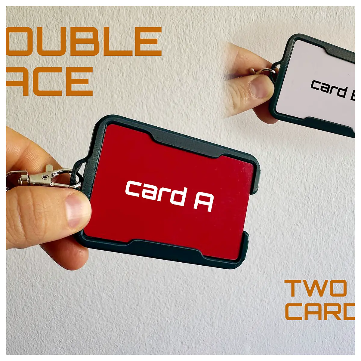 Double Faced Card Slip In Badge ID Holder Universal Parts Repair Identifier Passport