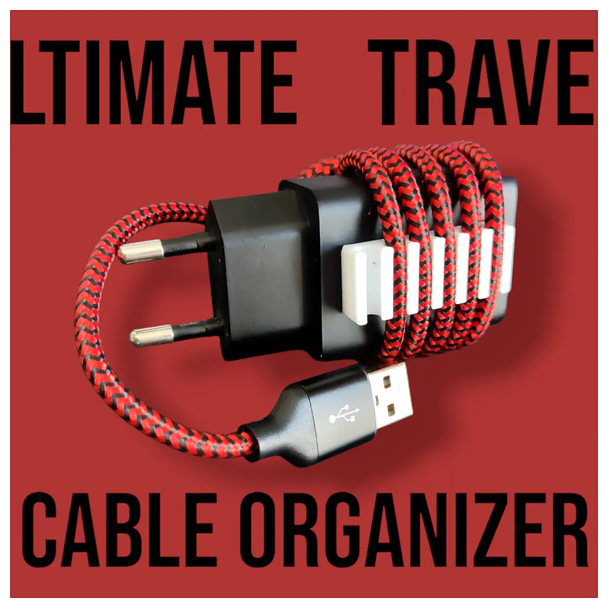 Travel Cable Organizer Bag Car USB Cable Cord Keeper Phone Accessories Multi Purpose Storage Auto Parts