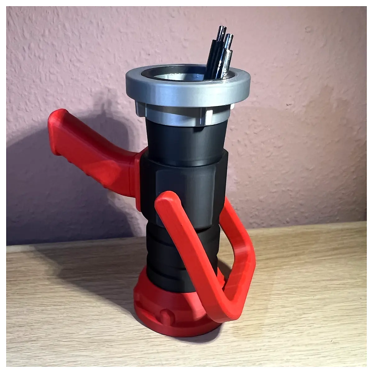 Firefighter Jet Nozzle Pen Holder Universal Water Gun Parts Nozzle Repair Firefighting Equipment Accessories