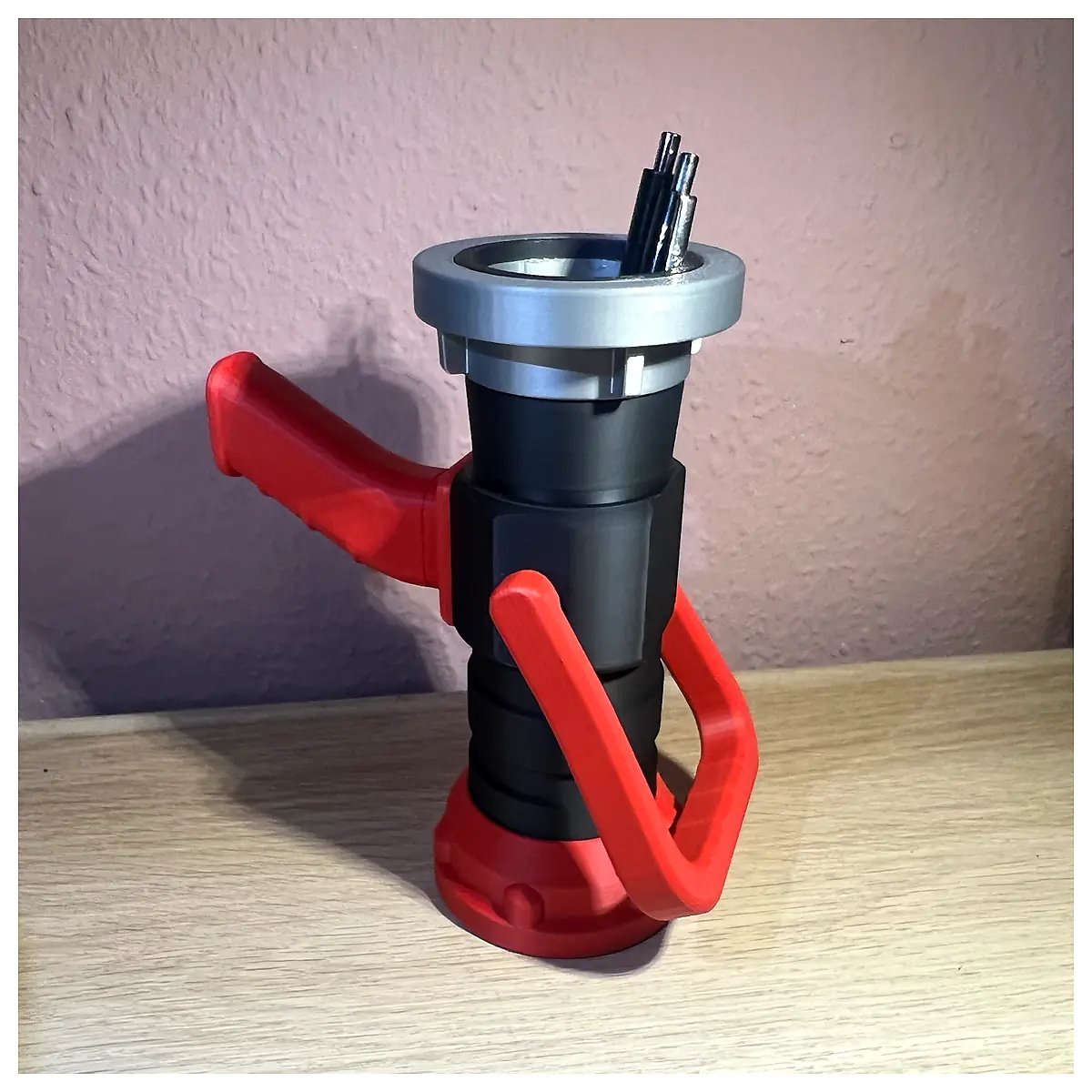 Firefighter Jet Nozzle Pen Holder Universal Water Gun Parts Nozzle Repair Firefighting Equipment Accessories