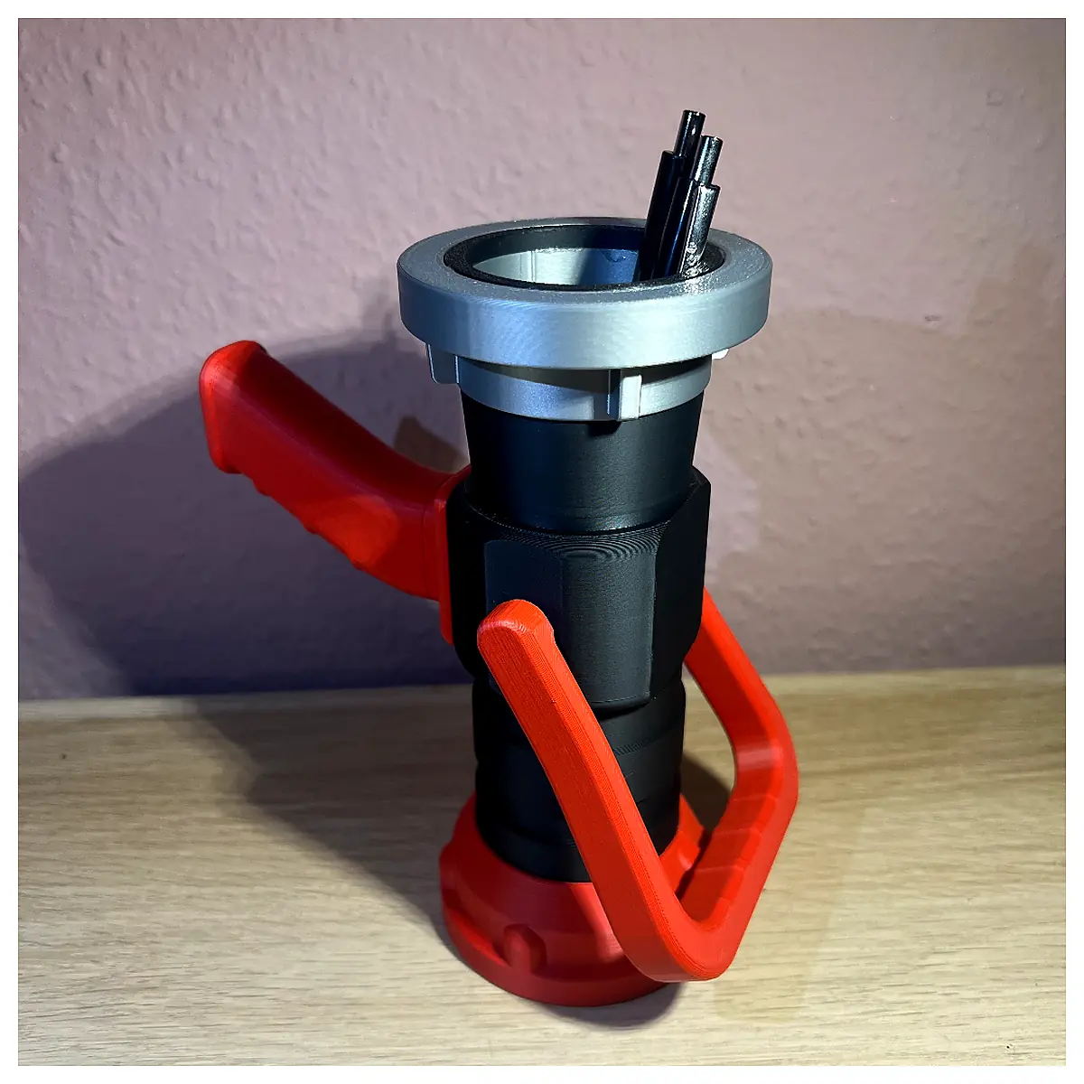 Firefighter Jet Nozzle Pen Holder Universal Water Gun Parts Nozzle Repair Firefighting Equipment Accessories