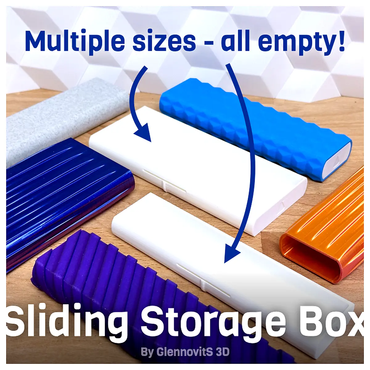 Sliding Storage Box Slim Travel Organizer Portable Storage Container Multi Function Storage Box Parts Organizer