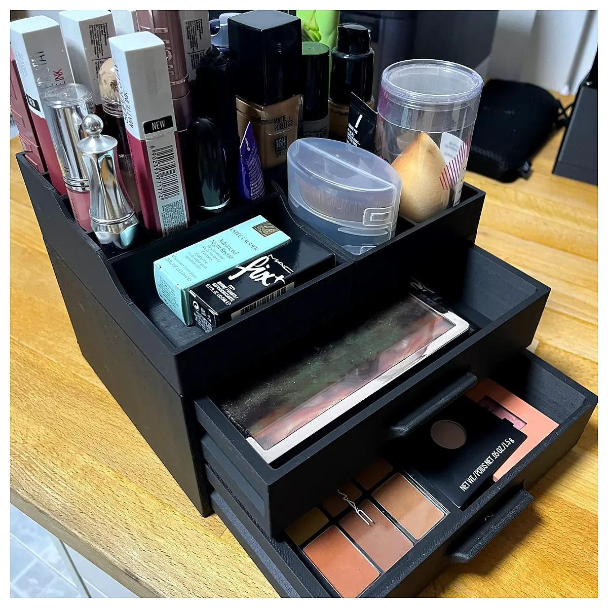 Makeup Drawer Organizer Multi Tier Shelf Cosmetic Storage Box Drawer Organizer Desktop Storage Container