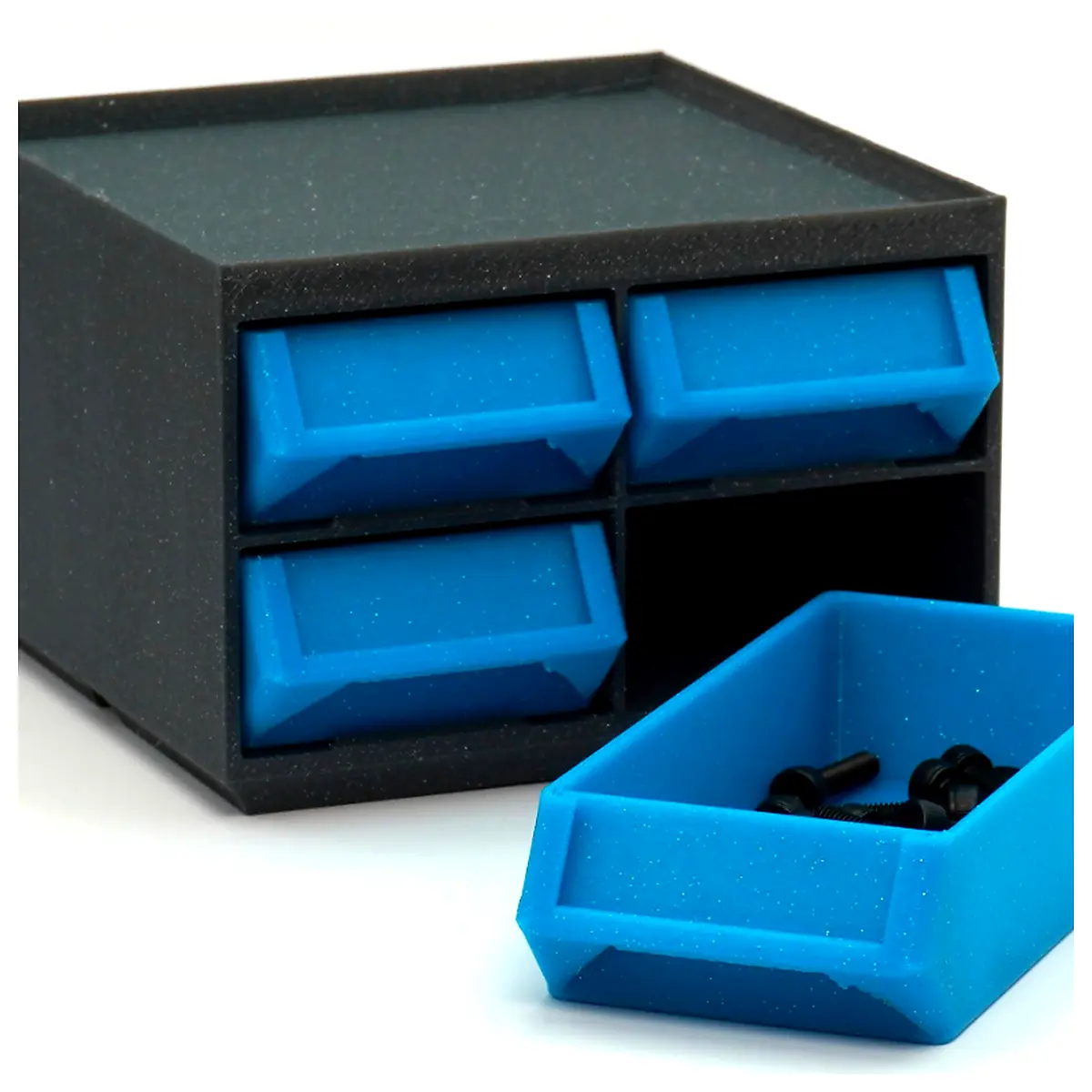 2U Gridfinity Organizer Small Unit Grid Storage Electronic Parts Organizer Component Storage Supplies