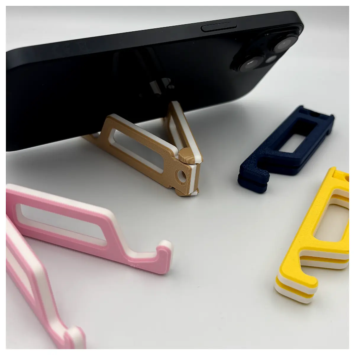Foldable Phone Stand Short Edge Phone Stand Mobile Holder Adjustable Angle Support