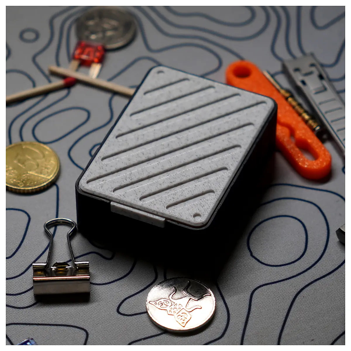 Pocket Organizer Box Small Magnetic EDC Carry Case Tool Storage Magnetic Parts Accessories Multi Tool